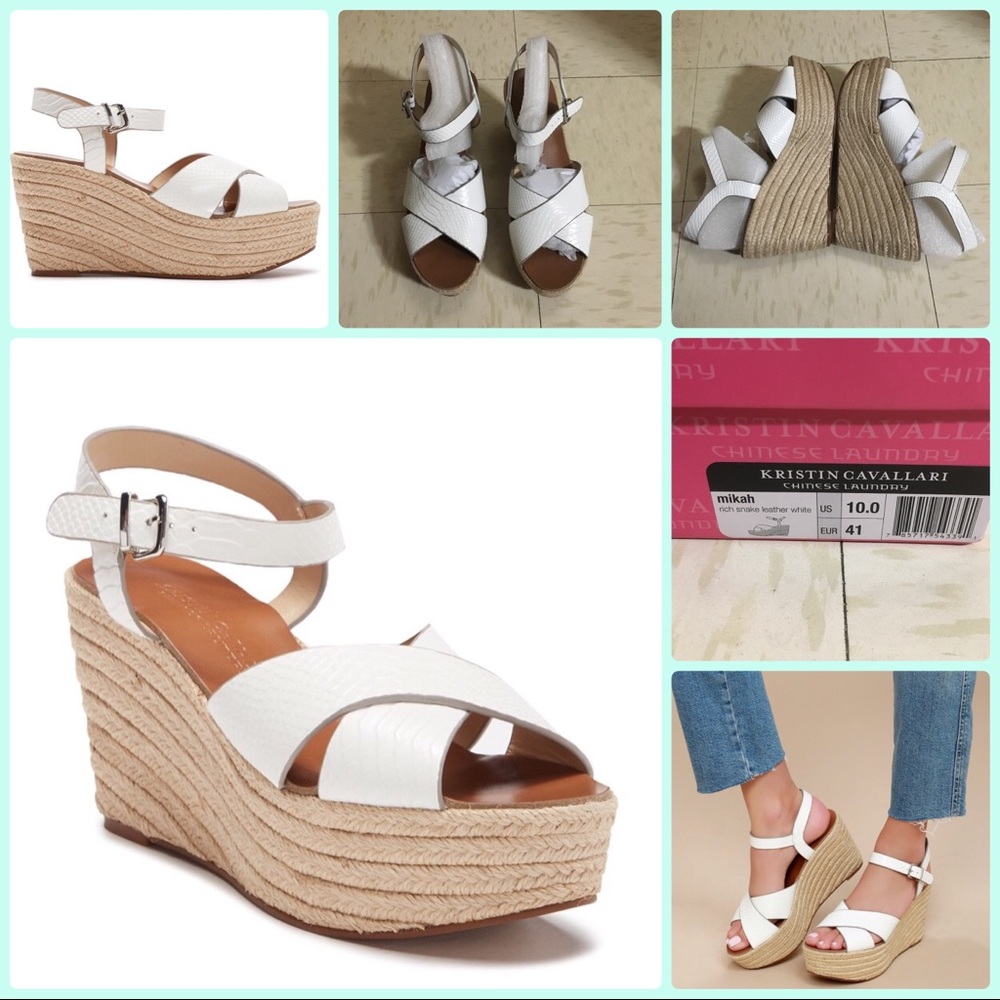Mikah Snake Embossed Platform Sandal